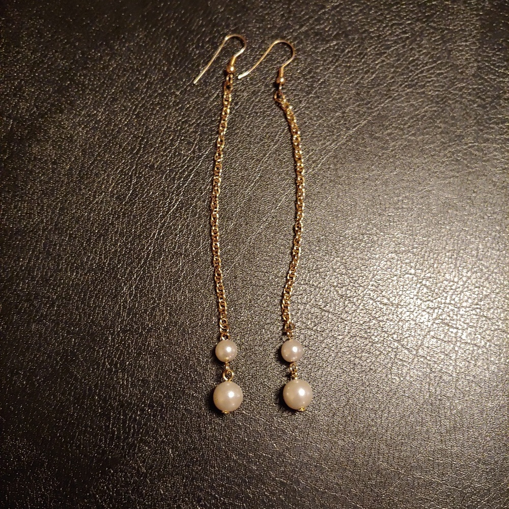 Long Dangle Pierced Earrings